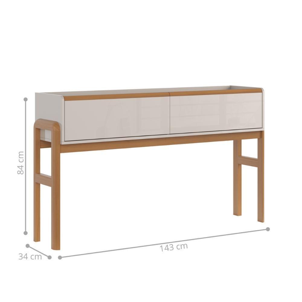 Aparador Buffet Franca Off White-jequitiba - 5