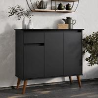 Aparador 1 Gaveta 3 Portas Londres Preto - 1