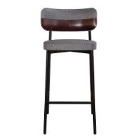 Banqueta Alta Alloa Corriente Cinza - Courino Café - Est. Preta Corriente Cinza