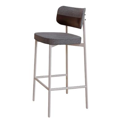 Banqueta Alta Alloa Corriente Cinza - Courino Café - Est. Branca Corriente Cinza