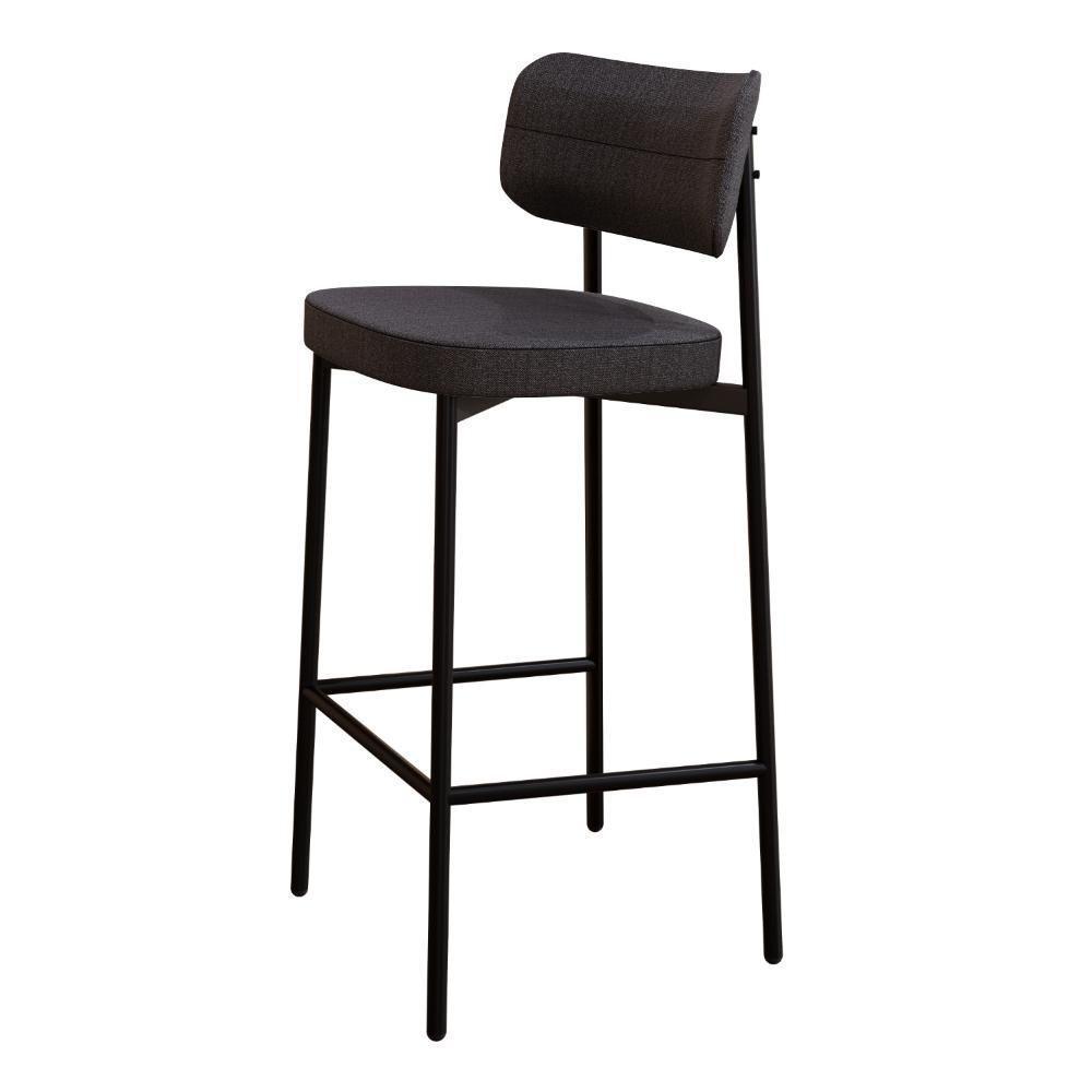 Banqueta Alloa Fixa Com 4 Pés 50 X 44,7 X 103,5 Mm Com 1 Un. Corriente Grafite Corriente Grafite - 1