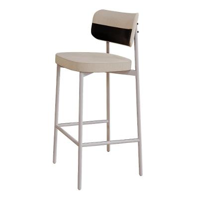 Banqueta Alloa Fixa Com 4 Pés 50 X 44,7 X 103,5 Mm Com 1 Un. Corriente Areia- Courino Preto