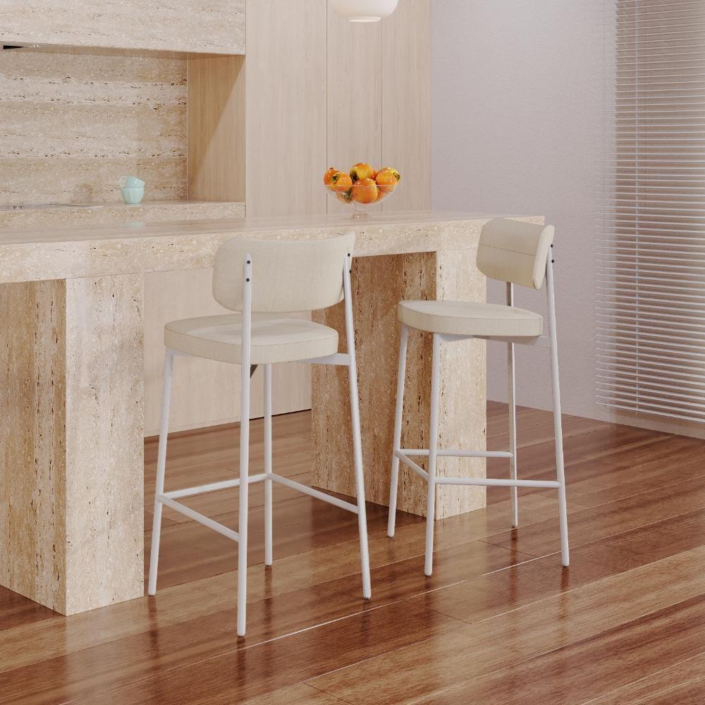 Banqueta Alloa Fixa Com 4 Pés 50 X 44,7 X 103,5 Mm Com 1 Un. Corriente Areia Corriente Areia - 2