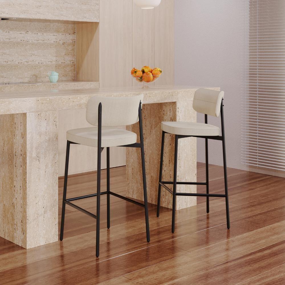 Banqueta Alloa Fixa Com 4 Pés 50 X 44,7 X 103,5 Mm Com 1 Un. Corriente Areia Corriente Areia - 2