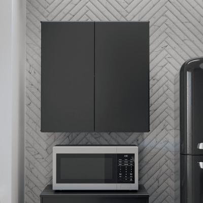 Armário Aéreo Aliex 02 Portas Preto