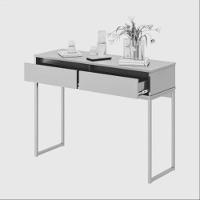 Aparador Pés Em Metal Moderno Estilo Industrial - Branco Branco - 5