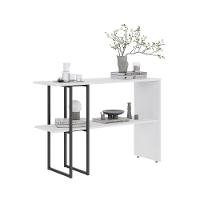 Aparador Para Sala Estar 2 Prateleiras Mexico Branco - 4