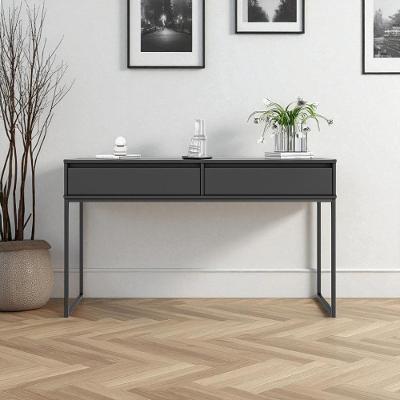 Aparador Nobre Pés Em Metal Moderno Estilo Industrial - Preto Preto