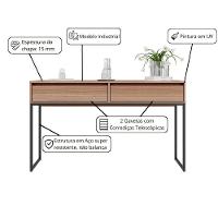 Aparador Metalic Pés Em Metal Estilo Industrial Sala Estar Montana - 6