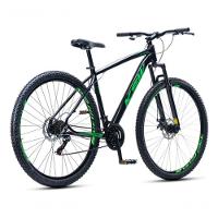 Bicicleta Aro 29 Ksw 24 Vel Shimano Alumínio Freio Disco Xlt100 Mtb Preto/verde 17 - 3