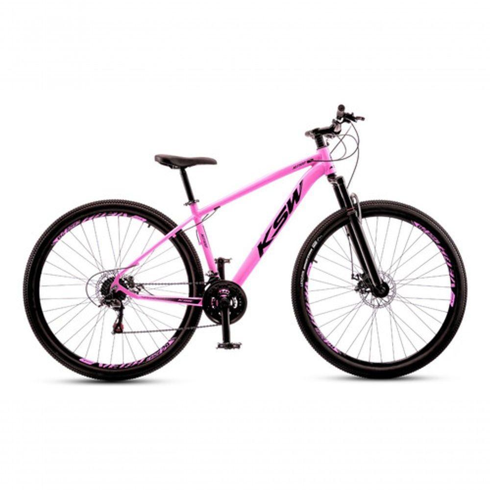 Bicicleta Aro 29 Ksw 24 Vel Alumínio Freio Disco Xlt100 Mtb Rosa 21 - 2