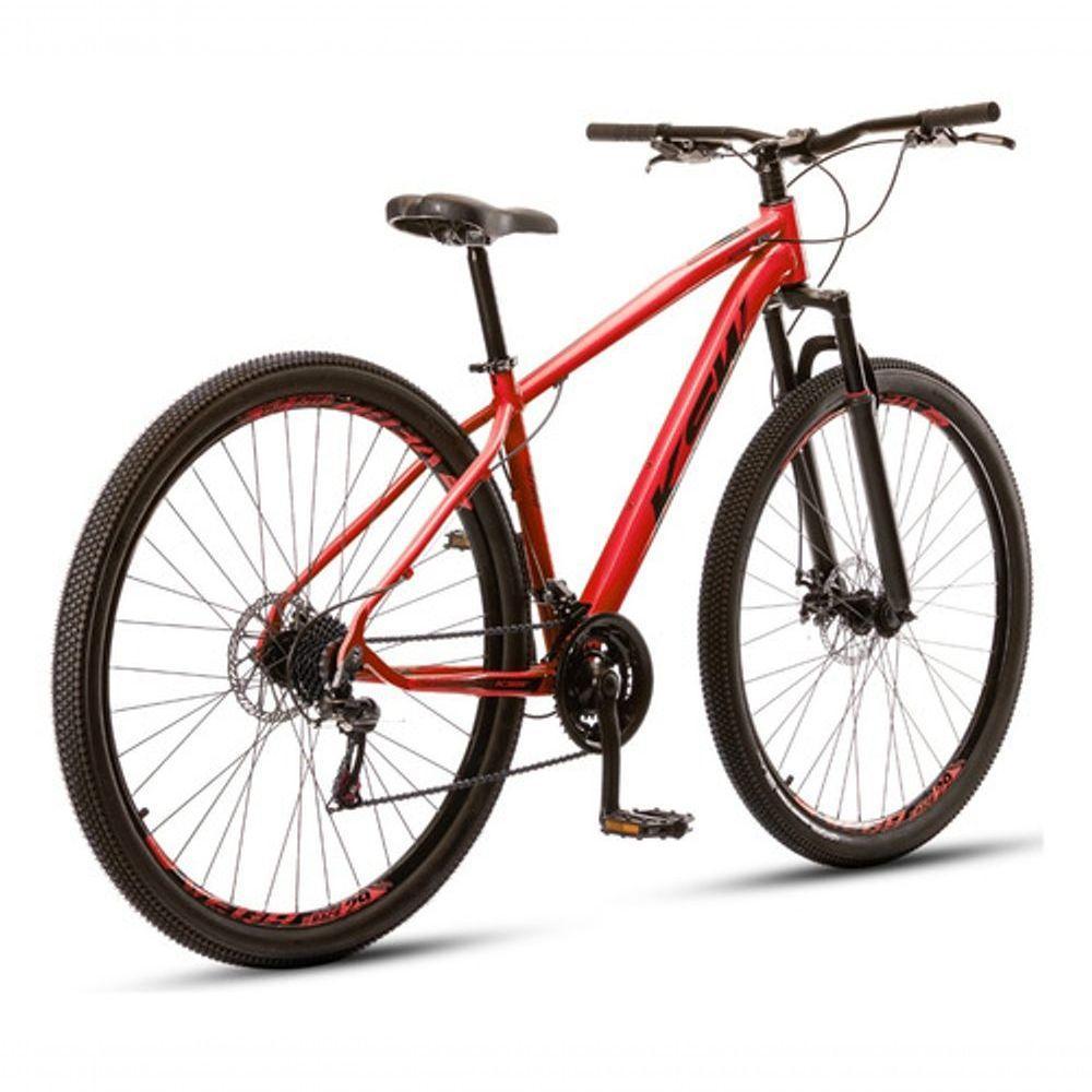 Bicicleta Aro 29 Ksw 21 Vel Shimano Alumínio Freio Disco Xlt100 Mtb Vermelho Ferrari 19 - 3