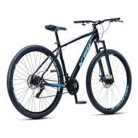Bicicleta Aro 29 Ksw 21 Vel Shimano Alumínio Freio Disco Xlt100 Mtb Preto/azul 19 - 3