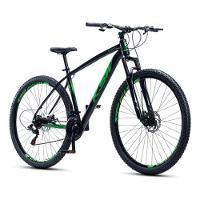 Bicicleta Aro 29 Ksw 24 Vel Alumínio Freio Disco Xlt100 Mtb Preto/verde 17 - 1