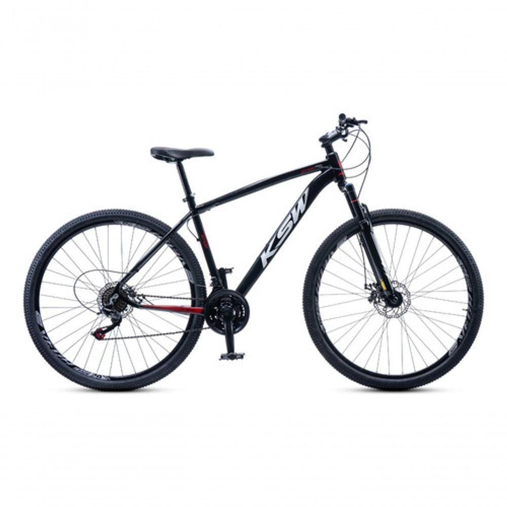 Bicicleta Aro 29 Ksw 24 Vel Alumínio Freio Disco Xlt100 Mtb Preto/vermelho/branco 15 - 2