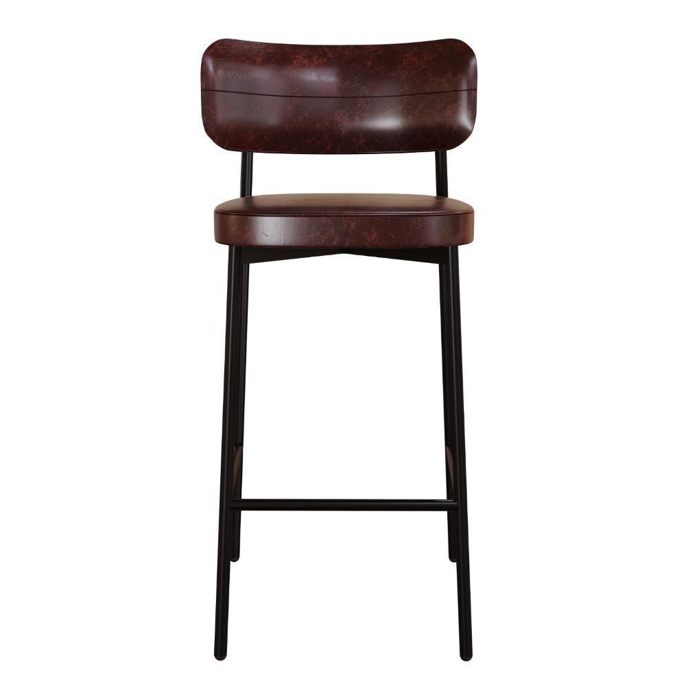 Banqueta Alta Alloa Courino Café - Est. Preta Courino Café - 4