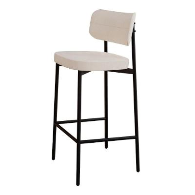 Banqueta Alta Alloa Corriente Palha - Est. Preta Corriente Palha