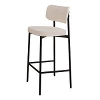 Banqueta Alta Alloa Corriente Palha - Est. Preta Corriente Palha - 1