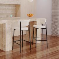 Banqueta Alta Alloa Corriente Palha - Est. Preta Corriente Palha - 2