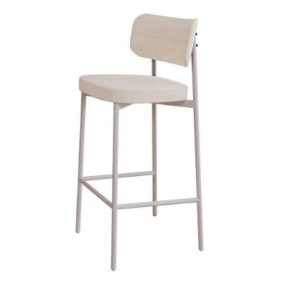 Banqueta Alta Alloa Corriente Palha - Est. Branca Corriente Palha