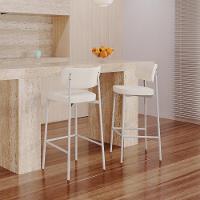 Banqueta Alta Alloa Corriente Palha - Est. Branca Corriente Palha - 2