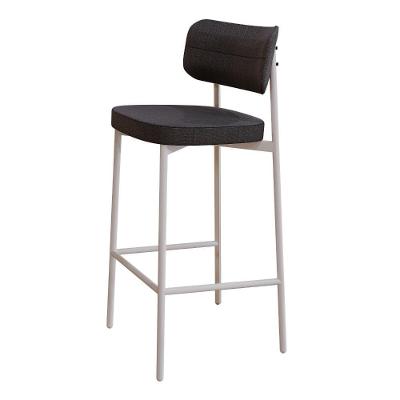 Banqueta Alta Alloa Corriente Grafite - Est. Branca Corriente Grafite