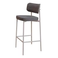 Banqueta Alta Alloa Corriente Cinza - Est. Branca Corriente Cinza - 1