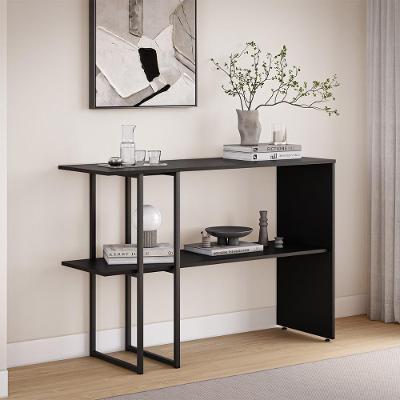 Aparador Para Sala Estar 2 Prateleiras Mexico Preto