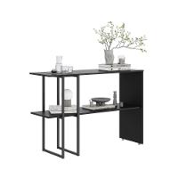 Aparador Para Sala Estar 2 Prateleiras Mexico Preto - 4