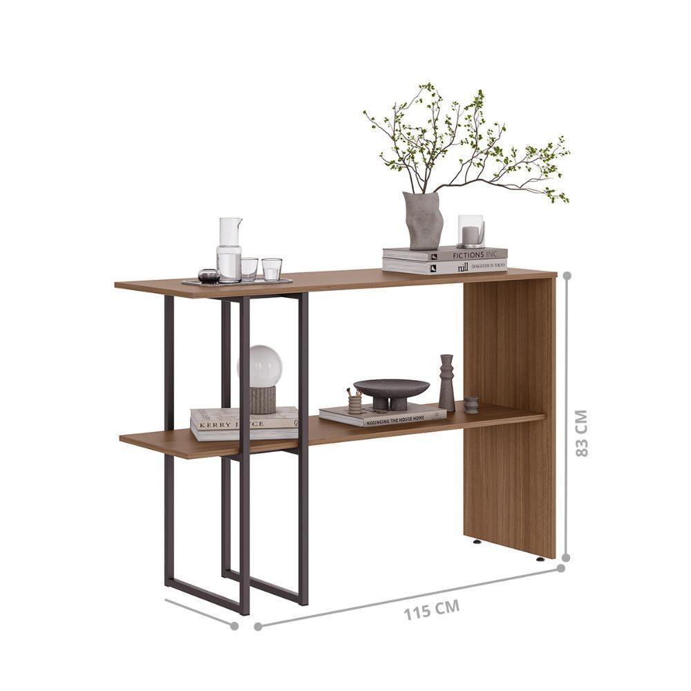 Aparador Para Sala Estar 2 Prateleiras Mexico Montana - 3