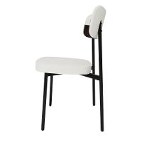 Cadeira Alloa Fixa Com 4 Pés 50 X 44,7 X 83,8 Cm Com 4 Un. Corriente Palha- Courino Café - 6