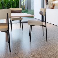 Cadeira Alloa Fixa Com 4 Pés 50 X 44,7 X 83,8 Cm Com 4 Un. Corriente Areia Courino Whisky - 3