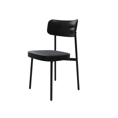 Cadeira Alloa Fixa Com 4 Pés 50 X 44,7 X 83,8 Cm Com 1 Un. Courino Preto