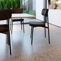 Cadeira Alloa Fixa Com 4 Pés 50 X 44,7 X 83,8 Cm Com 1 Un. Courino Café Courino Café - 2