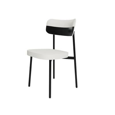 Cadeira Alloa Fixa Com 4 Pés 50 X 44,7 X 83,8 Cm Com 1 Un. Corriente Palha- Courino Preto
