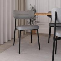 Cadeira Alloa Fixa Com 4 Pés 50 X 44,7 X 83,8 Cm Com 1 Un. Corriente Cinza Claro - 2