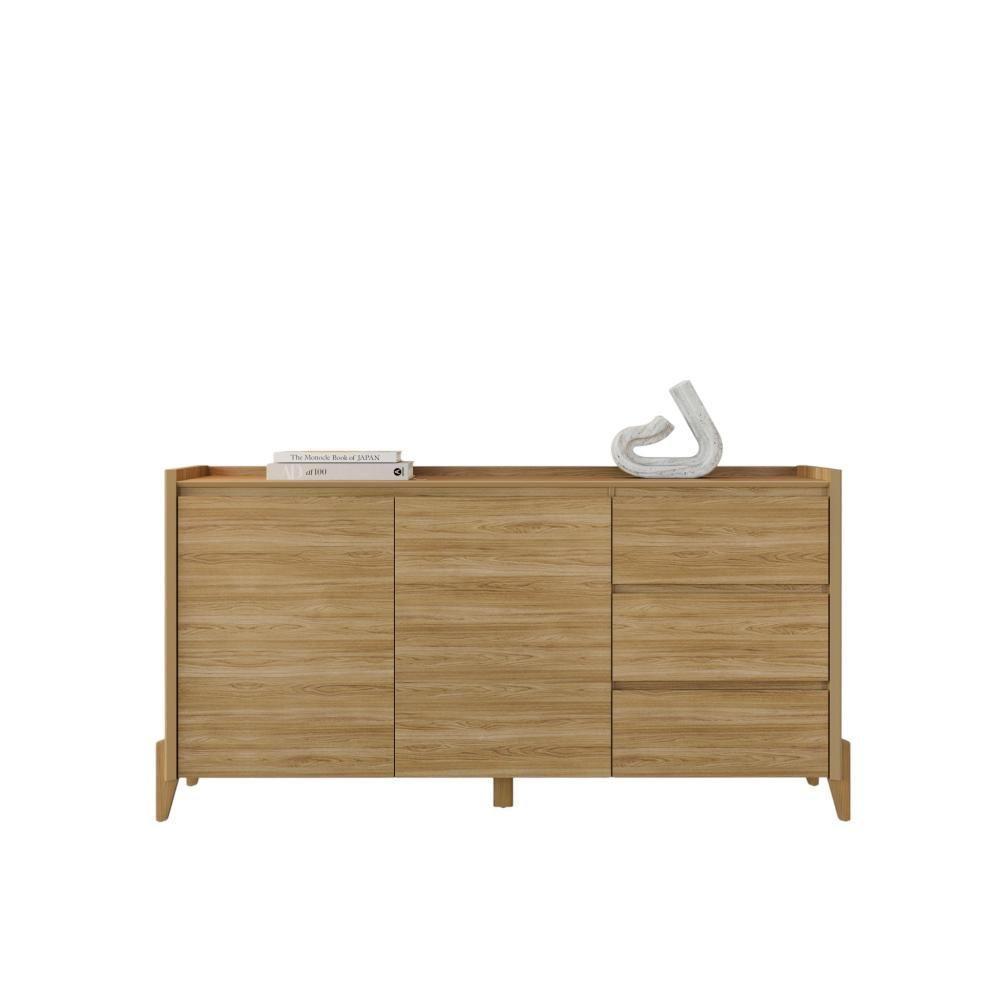 Buffet Aparador Para Sala 3 Gavetas Lens Hannover - 1