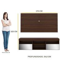 Rack Com Painel Tv 65" E Espelho Flórida Multimóveis V3137 Duna Duna