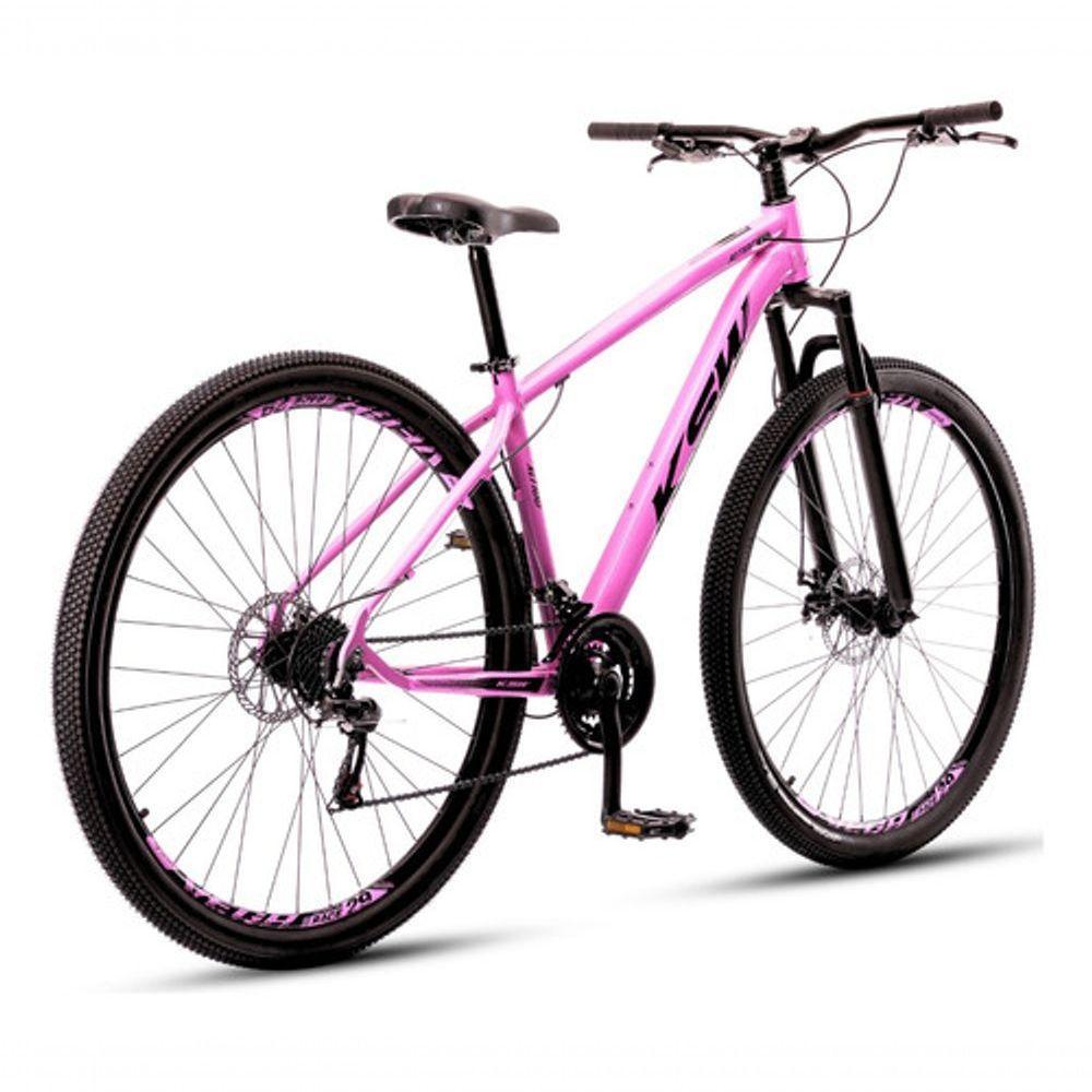 Bicicleta Aro 29 Ksw 24 Vel Shimano Alumínio Freio Disco Xlt100 Mtb Rosa 21 - 3