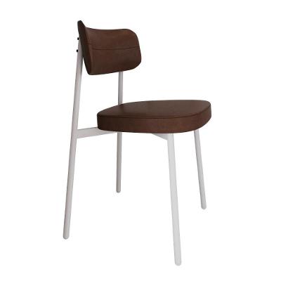 Cadeira De Jantar Alloa Courino Whisky - Est. Branca Courino Whisky