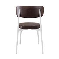 Cadeira Alloa Fixa Com 4 Pés 50 X 44,7 X 83,8 Cm Com 6 Un. Courino Café Courino Café - 6