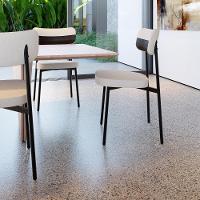 Cadeira Alloa Fixa Com 4 Pés 50 X 44,7 X 83,8 Cm Com 6 Un. Corriente Palha- Courino Café - 3