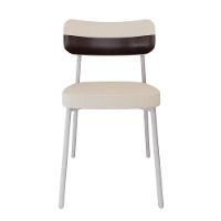 Cadeira Alloa Fixa Com 4 Pés 50 X 44,7 X 83,8 Cm Com 6 Un. Corriente Palha- Courino Café - 5