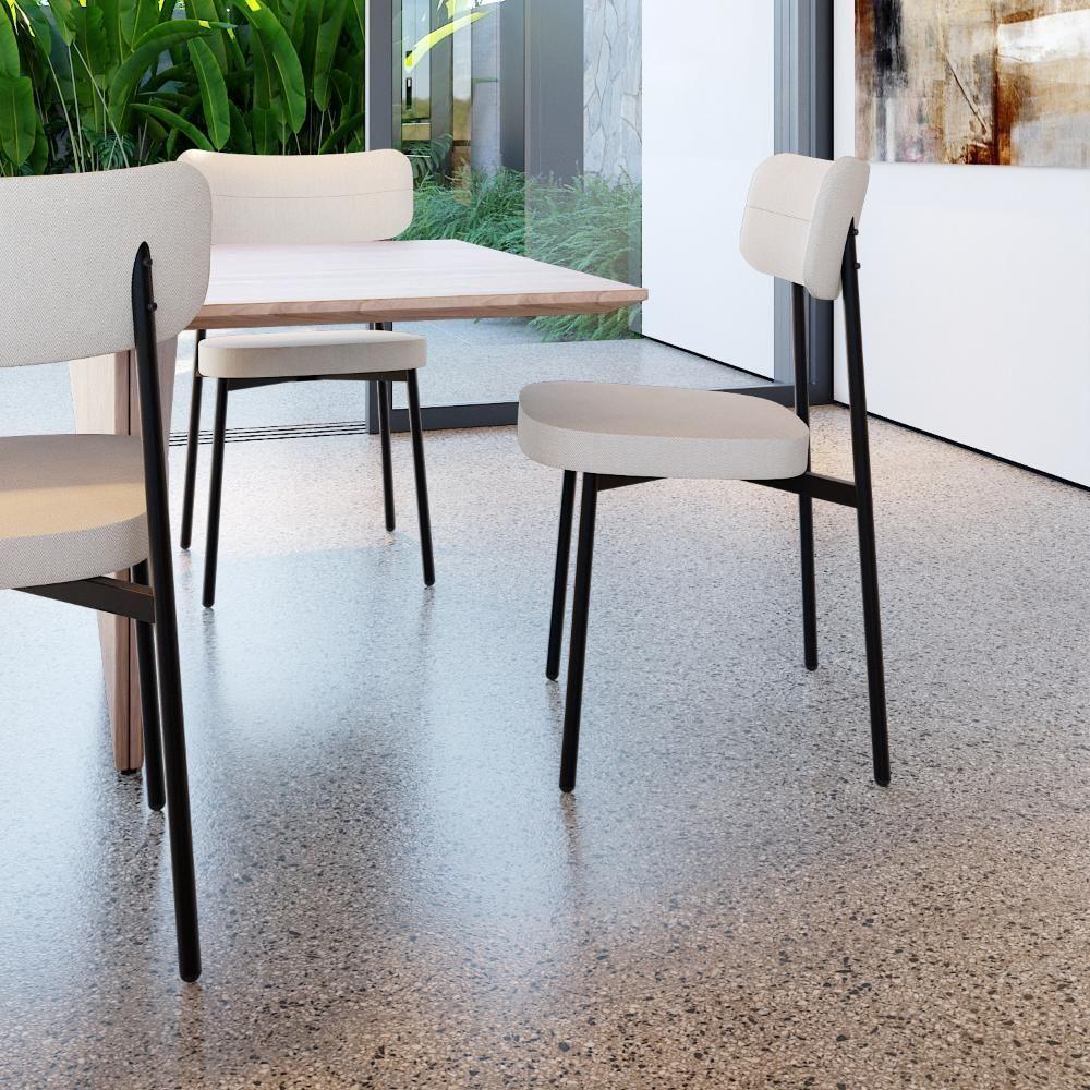 Cadeira Alloa Fixa Com 4 Pés 50 X 44,7 X 83,8 Cm Com 6 Un. Corriente Palha Corriente Palha - 3