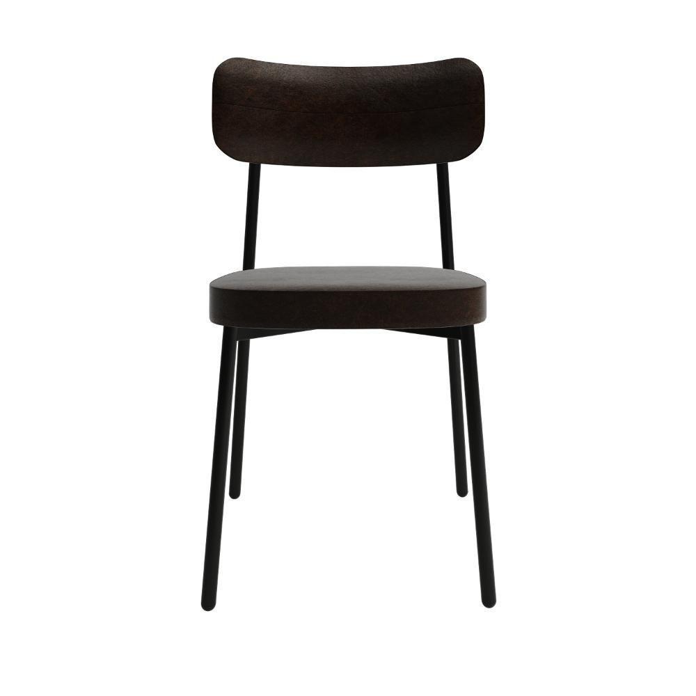 Cadeira Alloa Fixa Com 4 Pés 50 X 44,7 X 83,8 Cm Com 4 Un. Courino Café Courino Café - 5