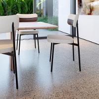 Cadeira Alloa Fixa Com 4 Pés 50 X 44,7 X 83,8 Cm Com 4 Un. Corriente Palha- Courino Whisky - 3