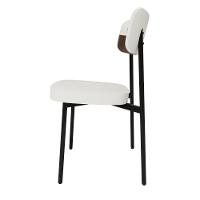 Cadeira Alloa Fixa Com 4 Pés 50 X 44,7 X 83,8 Cm Com 4 Un. Corriente Palha- Courino Whisky - 6