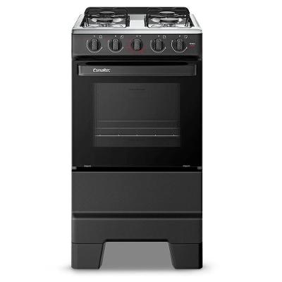 Fogão de Piso 4 Bocas a Gás Esmaltec Ideal Pop Preto com Acendimento Manual
