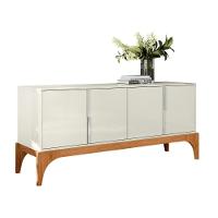 Conjunto Cristaleira Off White New-jequitiba + Buffet Ira Off White Perolizado-jequitiba - 7