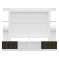 Rack com Painel Tv 65 Prateleiras com Espelho Oslo Branco - 1